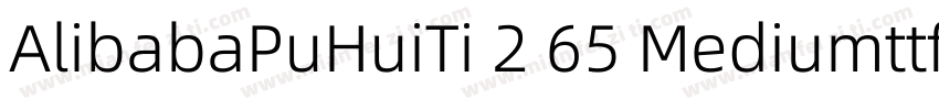 AlibabaPuHuiTi 2 65 Mediumttffold字体转换